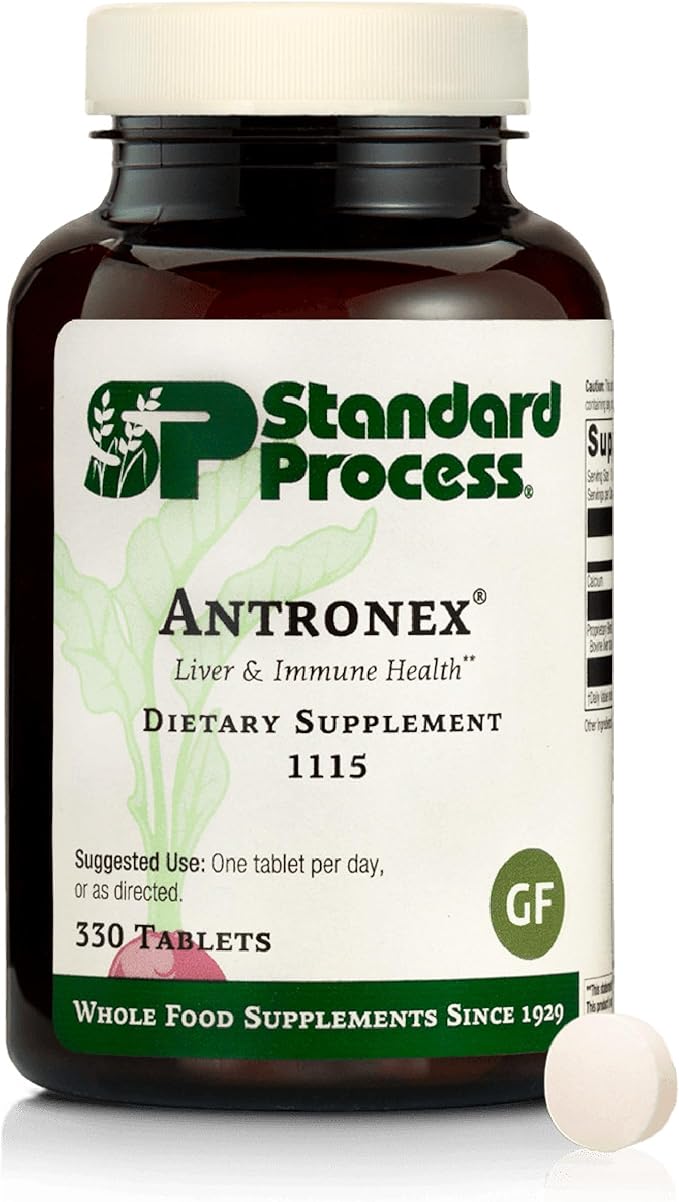 Standard Process Antronex - Whole Food Immune System Support and Liver Health Supplement with Calcium - 330 Tablets
