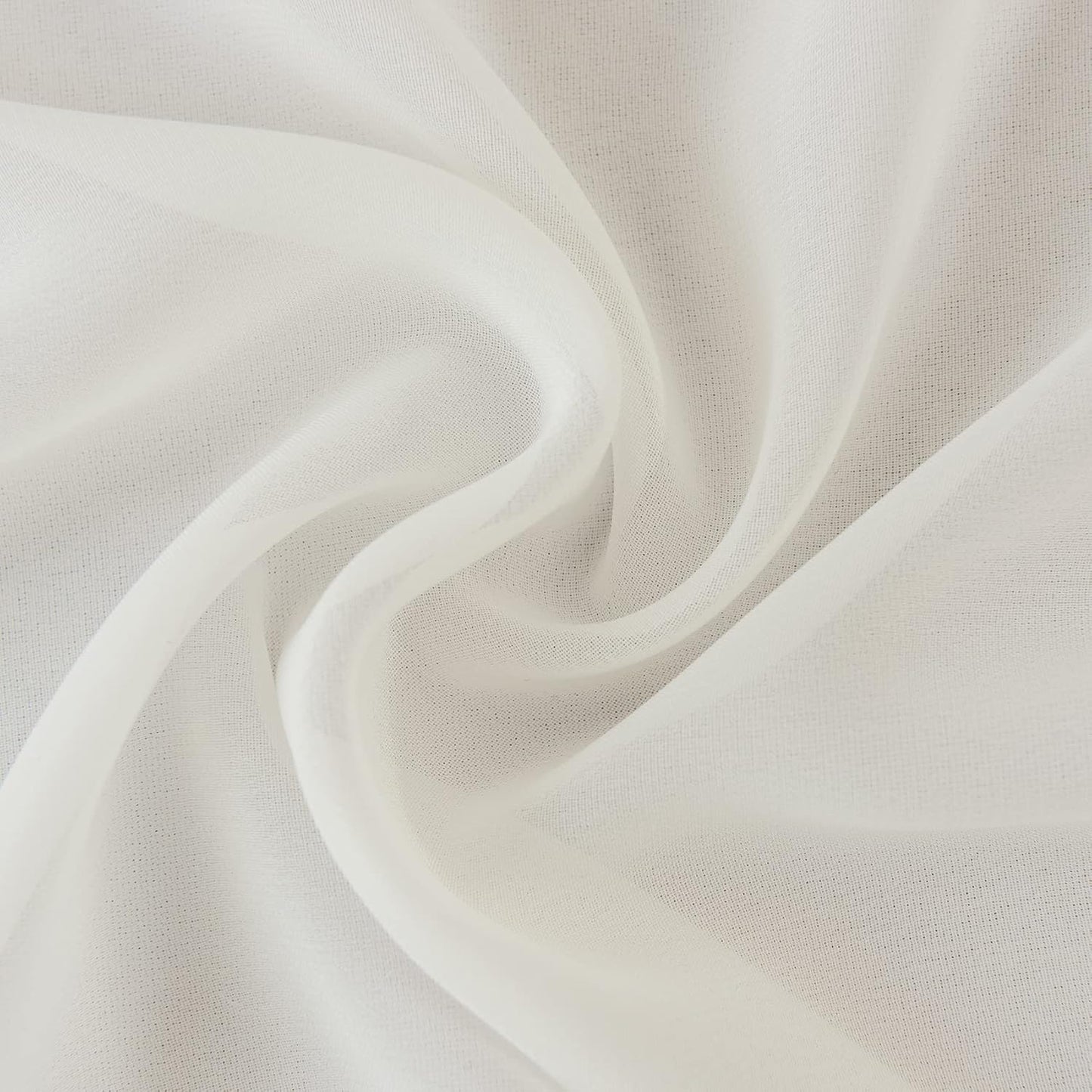 6Pack 9ft Chiffon Table Runner 14x108 Inch Sheer Romantic Table Runner for Wedding Birthday Party Bridal Shower Outdoor Decoration-Ivory