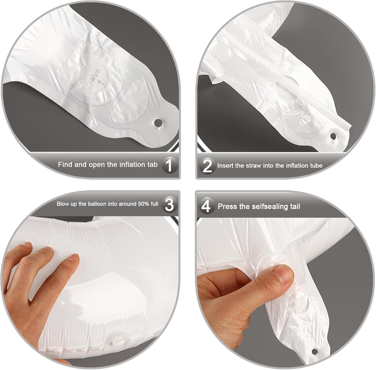 White 40 Inch 0 Number Balloons, 0 Decorations for 10 20 30 40 50 60 70 80 90 100 Birthday, White Foil Giant Birthday Graduations Anniversary Party Balloon