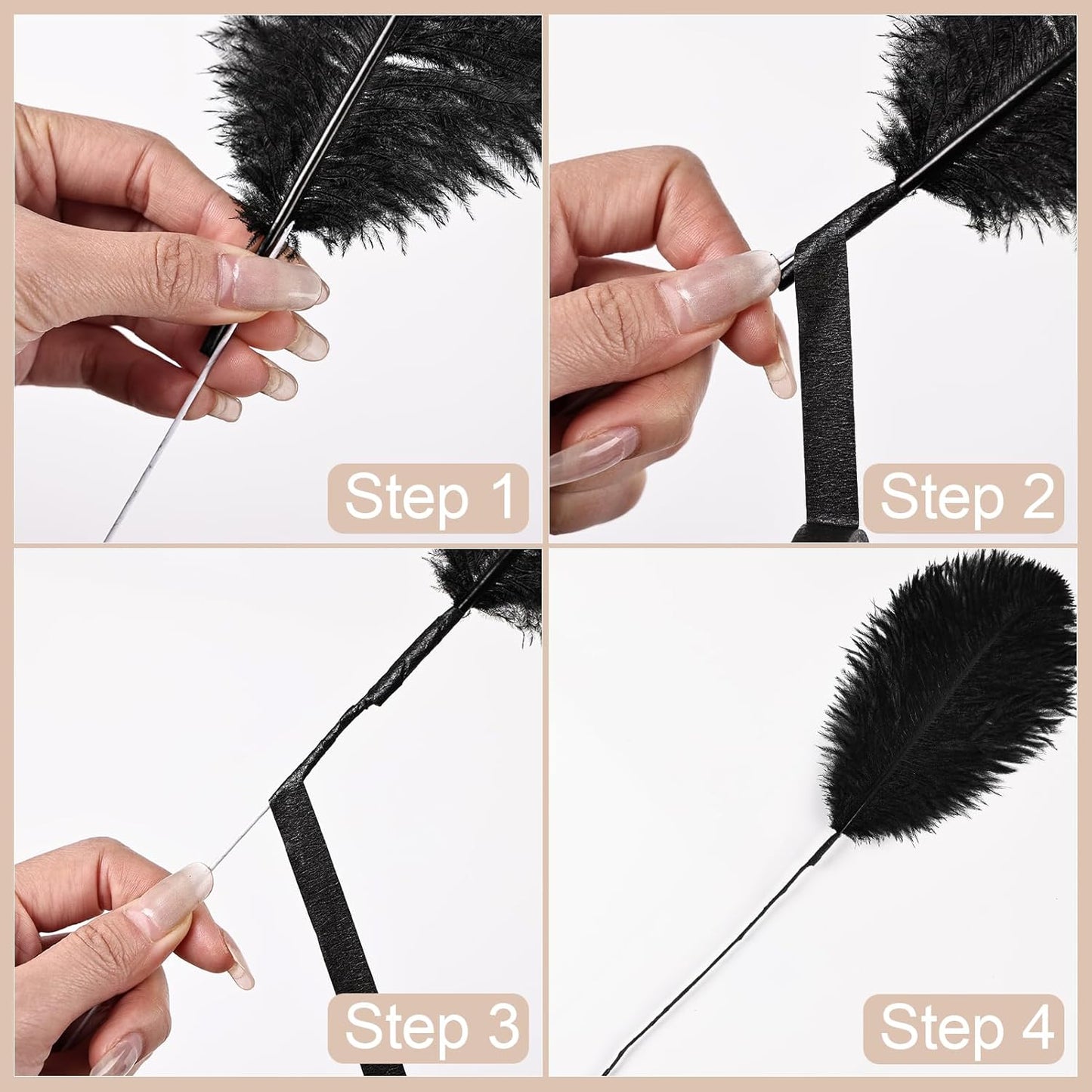 Bulk Red Ostrich Feathers - 12pcs 12-14inch Crafting Supplies for Centerpiece Table Decorations