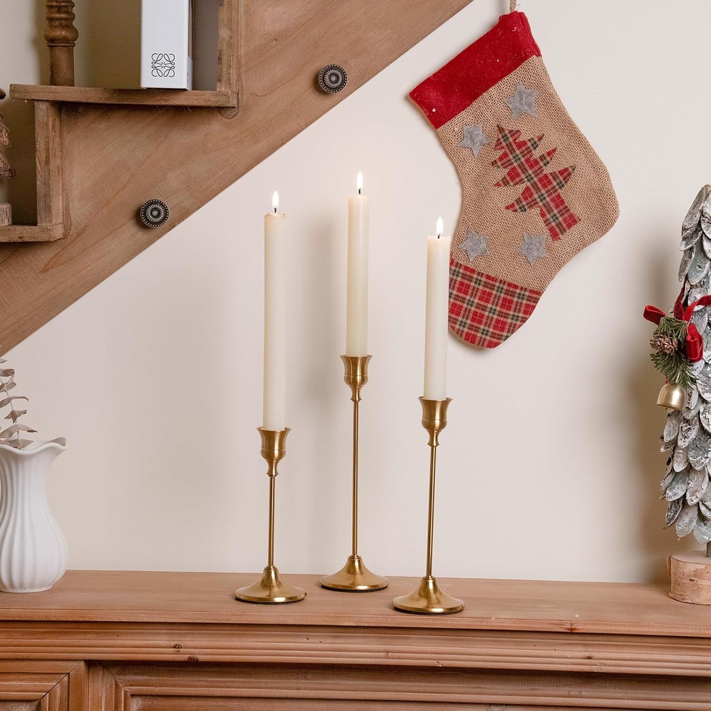 CHILL RECIPE Candlestick Holders Gold Taper Candle Holders, 12 PCS Candle Sticks Holders for Home Decor Table Centerpiece Wedding Housewarming Festival