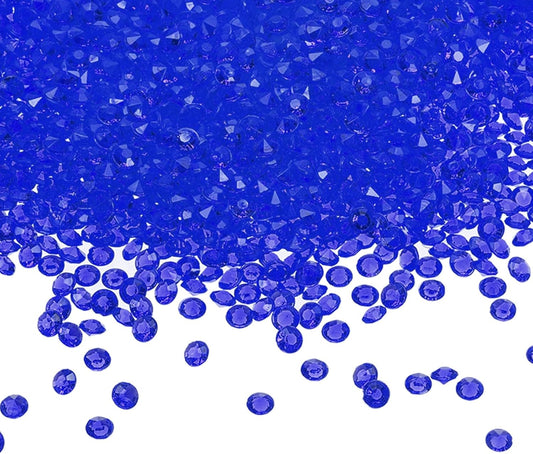 PATIKIL 10000 Pcs Wedding Table Scatter Confetti Crystals 4.5mm Acrylic Diamonds Vase Fillers Gems for Table Centerpiece Decorations Party Vase Beads, Dark Blue