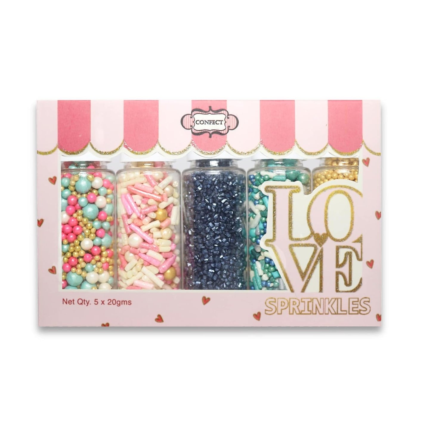 Confect Fusion Mashup Sprinkles FM Multipack 18 100 GMS for Cake Cupcake Décor