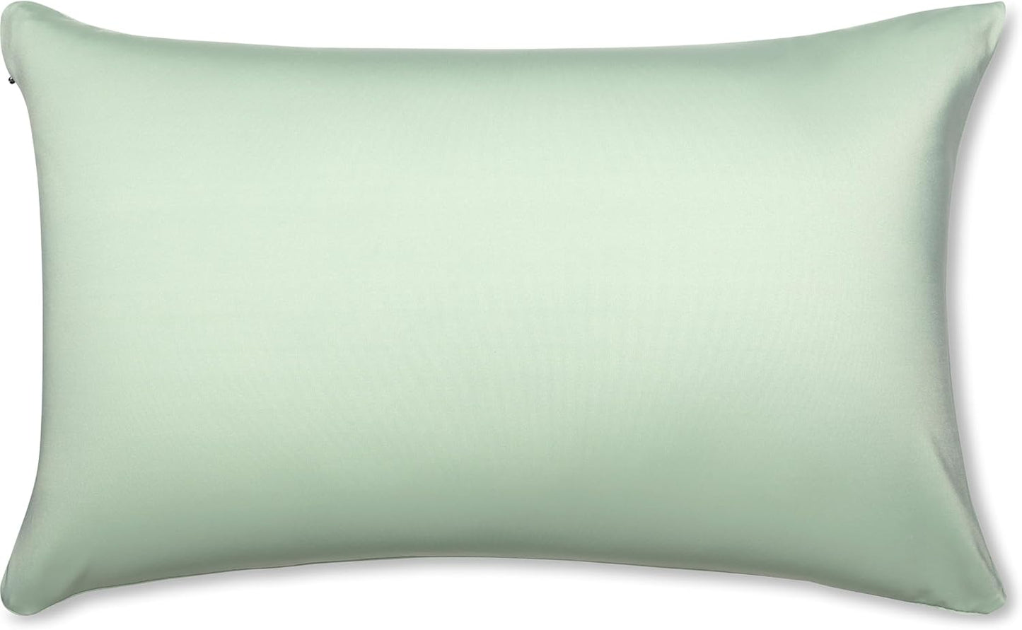 PILLOWY 12" x 20" Throw Pillow - Cadet Grey: 1 PCS Luxurious Premium Microbead Pillow with 85/15 Nylon/Spandex Fabric. Forever Fluffy, Outstanding Beauty & Support. Silky, Soft & Beyond Comfortable