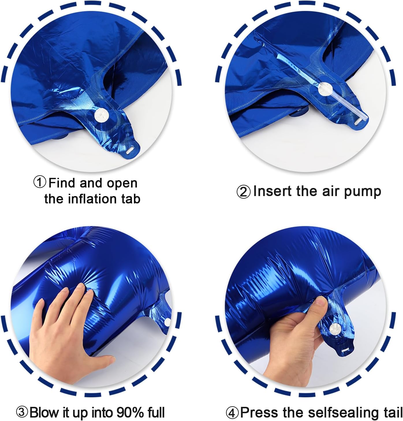 Night Blue Helium Number Balloon 40 Inch, Giant Foil Night Blue Number 0 Birthday Balloons, Large Numbers 10 20 30 40 50 60 70 80 90 100 2025, Party Celebration Supplies Decorations