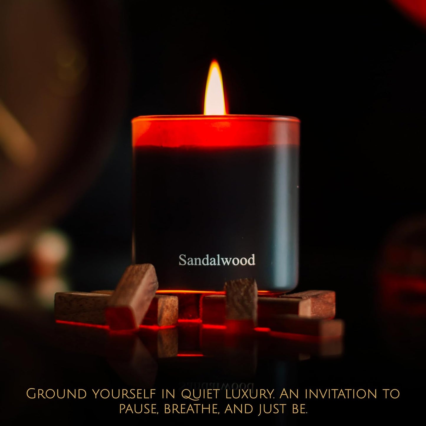 Luxury Scented Candle Gift Set 3-Pack | Champagne, Sandalwood & Amber | Clean Soy Wax | for Women & Men (4.23 oz Each) | 75 Hour Burn Time