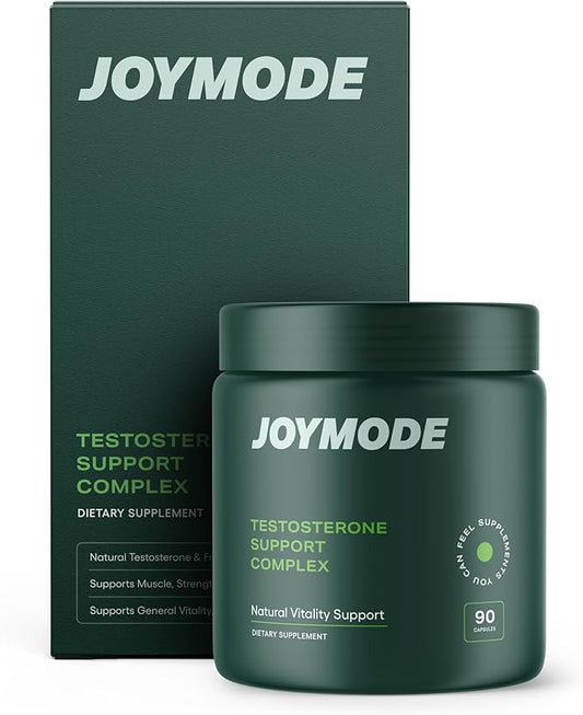 JOYMODE Testosterone Support Complex (90ct) -Natural Supplement for Men w/Ashwagandha, DIM, Magnesium, Zinc & Boron