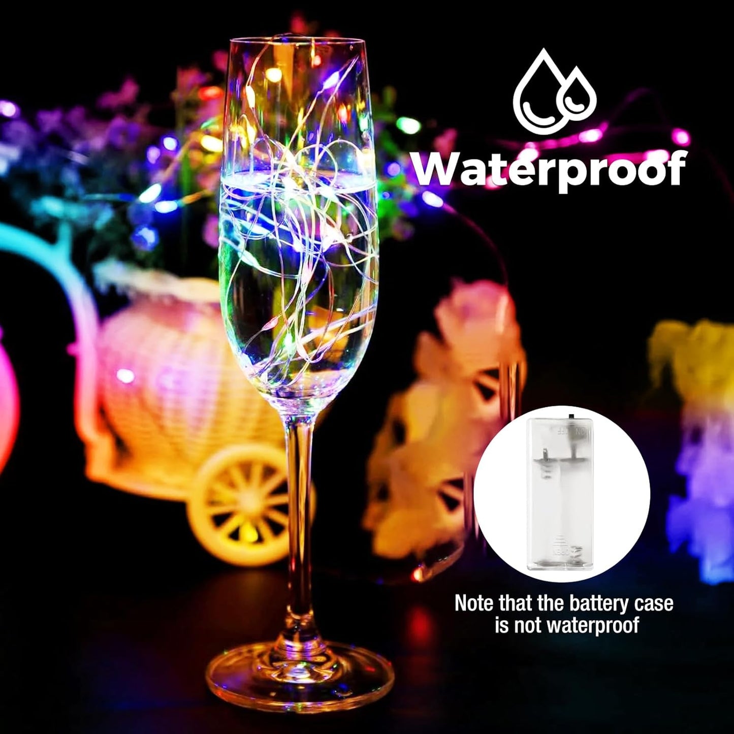 btfarm 6 Pack Fairy Lights Battery Operated with Timer, 10FT 30LED Twinkle Lights Waterproof, Copper Wire Christmas String Lights Battery Powered for Indoor Outdoor Wedding Party Holiday Decorations