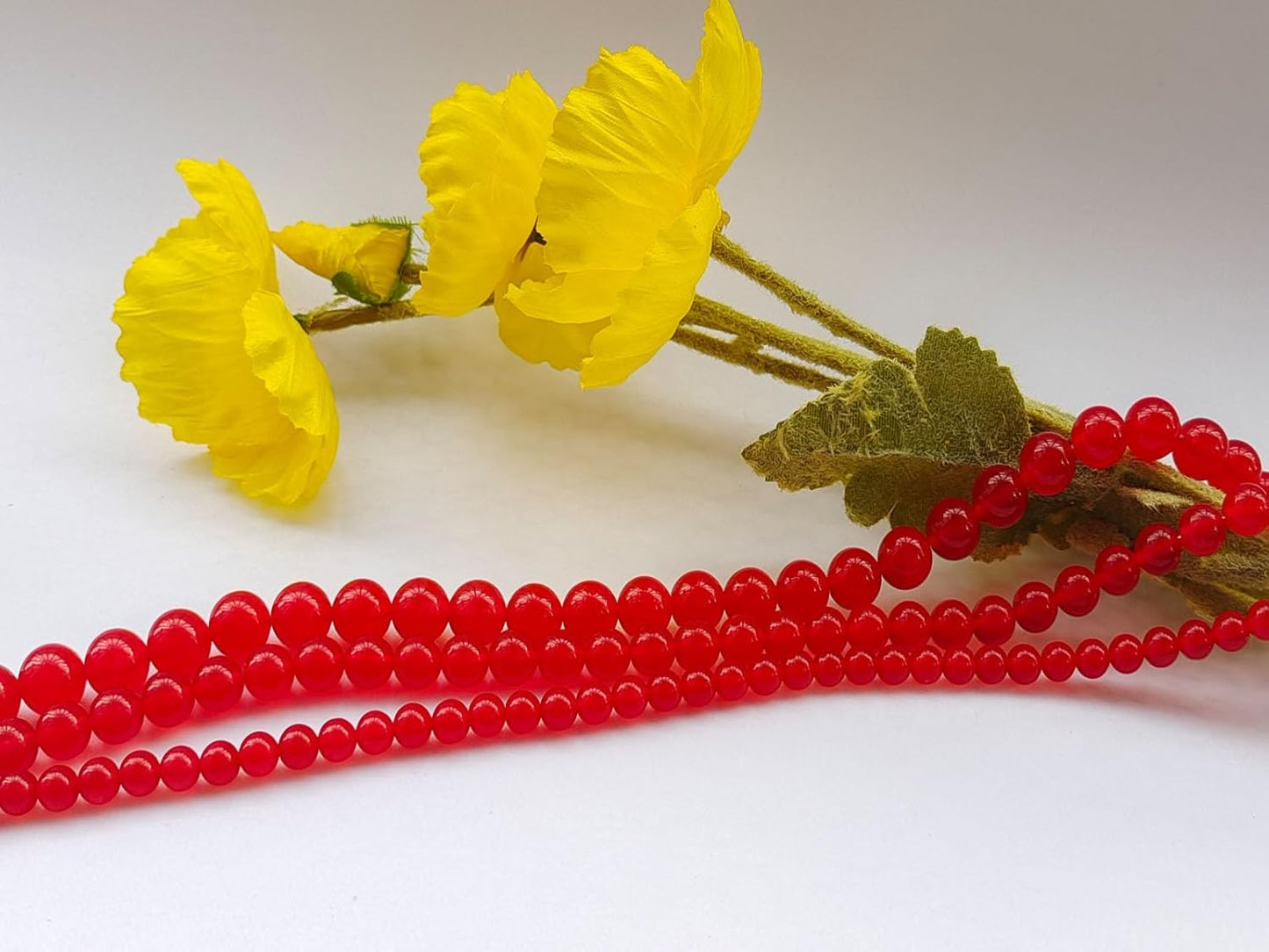 Stone Beads 6mm 140pcs Red Chalcedony Beads Round Loose Gemstones Beads for Bracelet Necklace Jewelry Making (6mm, 60630 Red Chalcedony)