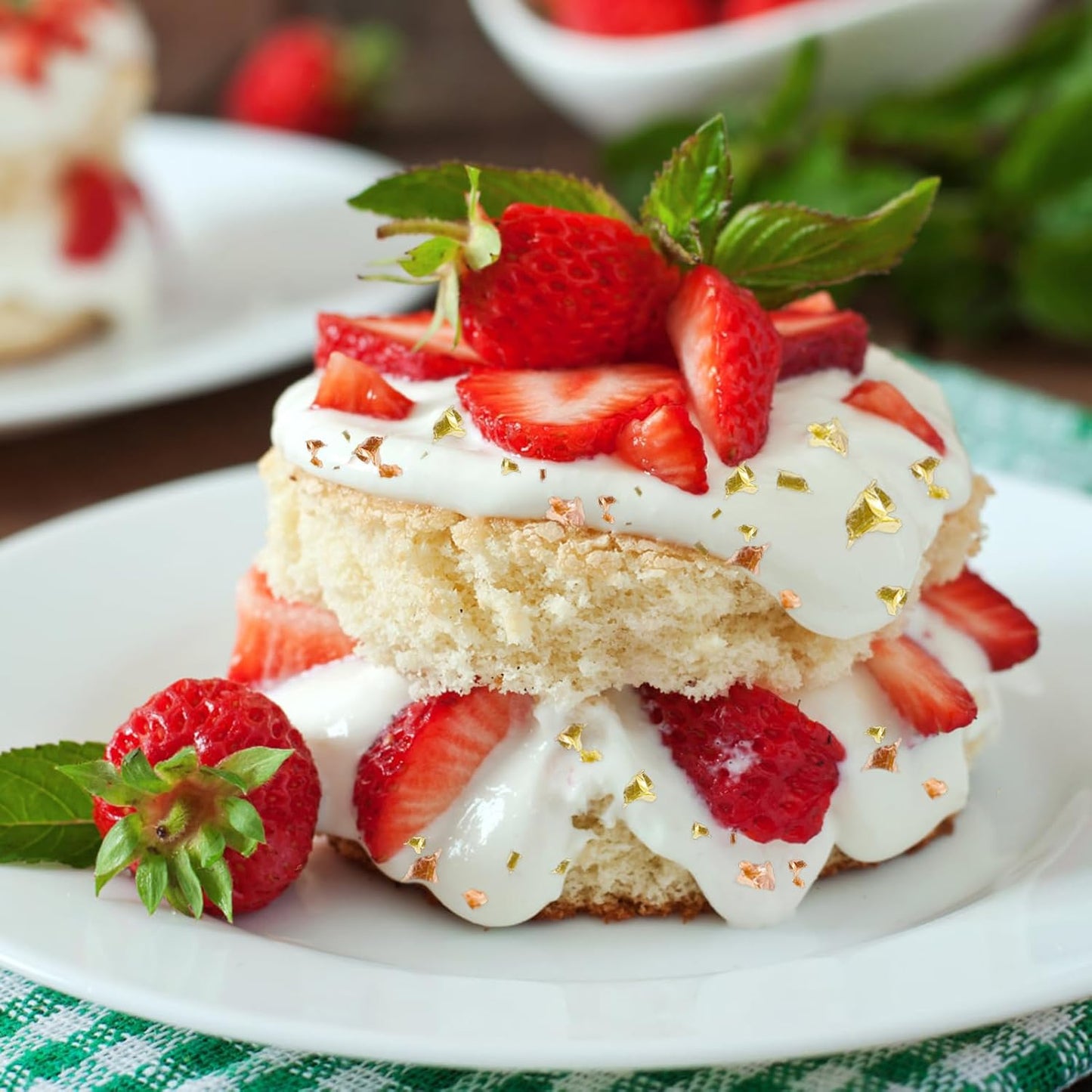 Edible Gold Leaf, Gold Leaf Cake Decoration Gold Flakes Food Gold Foil Decoration Baking Gold Foil Decor Chocolates Decor Gold Leaf Sheets for Cooking Dessert Decoration Crafts Makeup (Gold and Rose Gold)