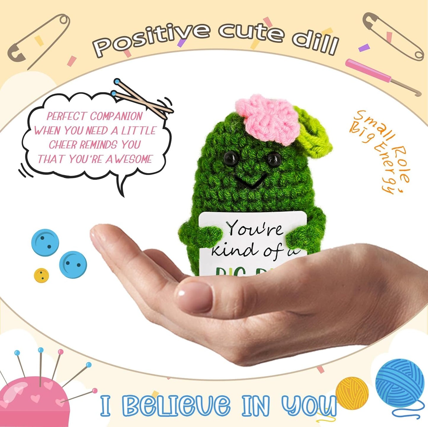 Emotional Support Crochets,Cute Melon Crochet Pattern,Handmade Crochet Melon Birthday Gift for Friend,Besties,Brother,Customized Graduation Gift,Funny Gifts,Funny Stuff