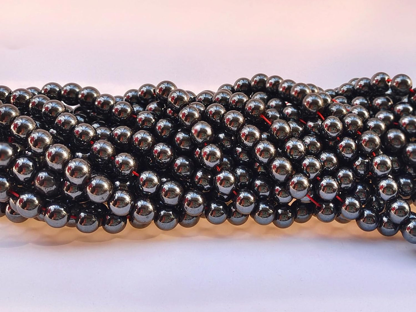 Stone Beads 10mm 60pcs Black Hematite Beads Round Loose Gemstones Beads for Bracelet Necklace Jewelry Making (10mm, 61019 Black Hematite)
