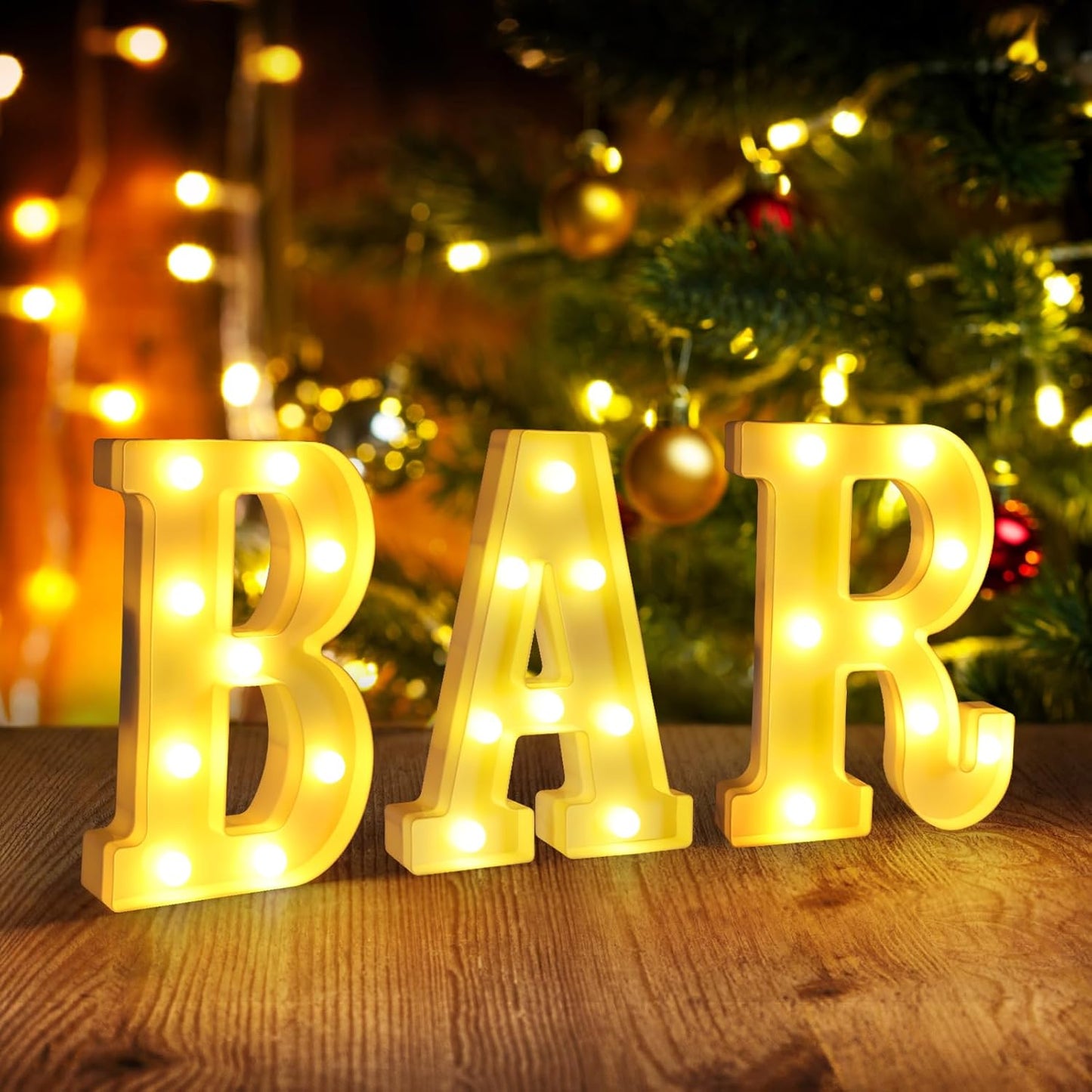 Light Up BAR Sign,LED Sign Decor for Home,Outdoor & Basement Bar Accessories,Wall & Portable Bar Signs for Living Room,Mobile,Indoor Backyard & Coffee,Cart & Essentials for Home Set