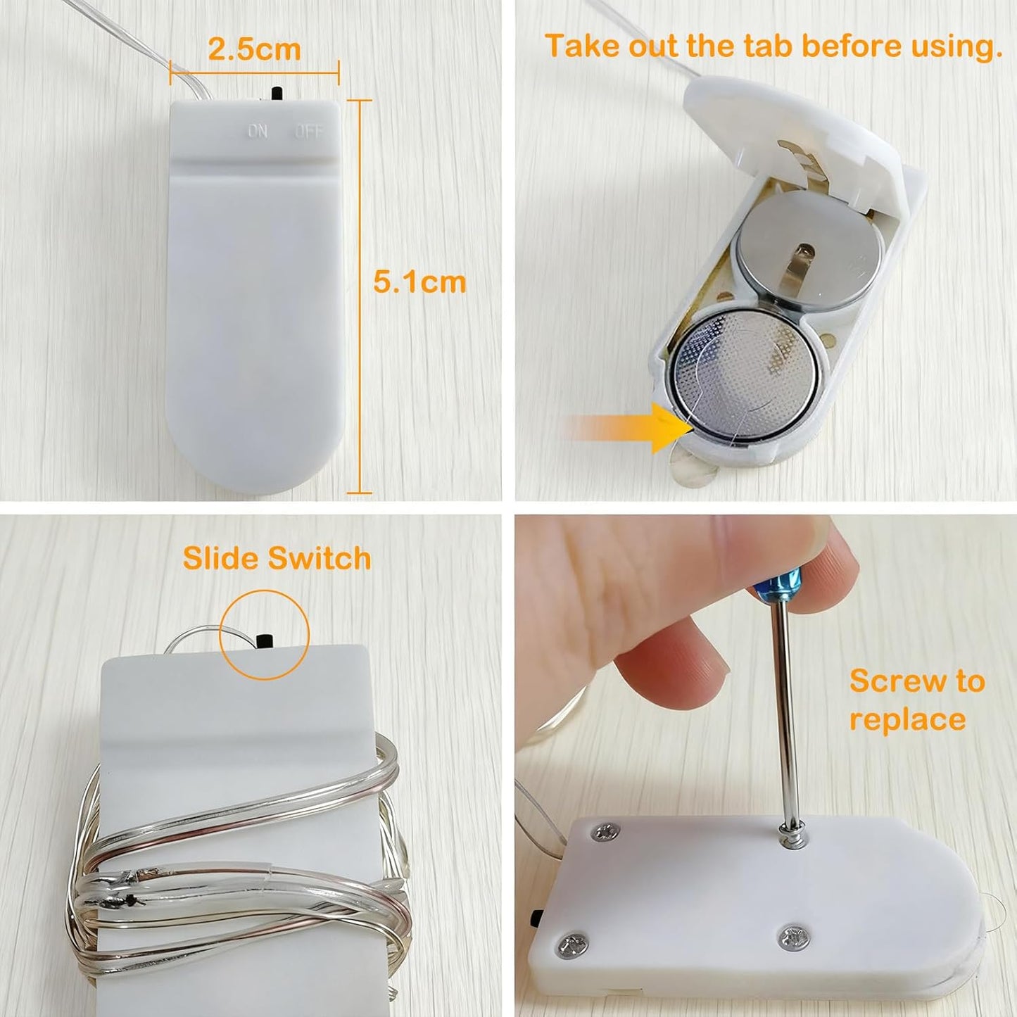 ZNYCYE Fairy Lights Battery Operated,24 Packs 9.8FT 30LEDs+ 6 Replacement Batteries Firefly Lights Copper Wire String Lights(NO Timer) for Bedroom Wedding Mason Jar Dorm Decor(Warm White)