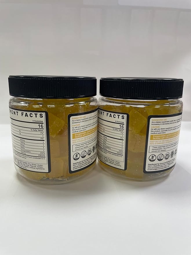 Creatine Monohydrate Gummies for Men & Women - with BCAA, Collagen Peptides, L-Taurine, Vitamin B12, D3, Chewables Creatine Monohydrate 5g Per Serving, Natural Lemon Flavor, Sugar Free, 2 Pack