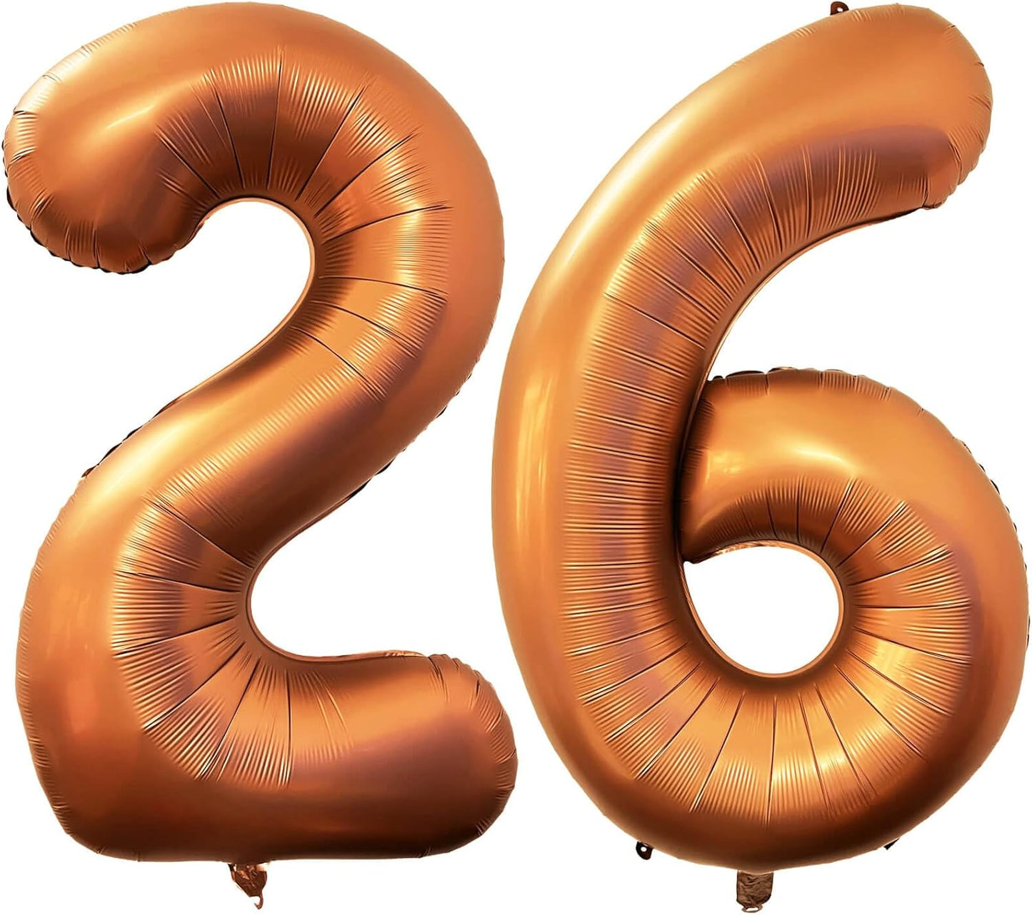 Number 26 Giant Orange 40 Inch Foil Helium Balloons for 26th Birthday Party Supplies