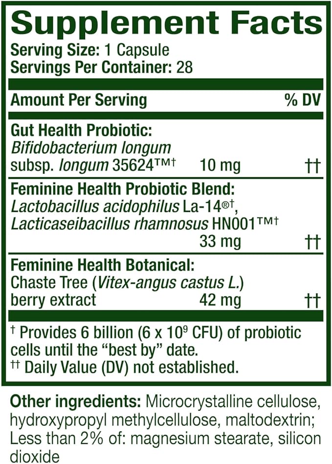 Align Probiotic, Womens Dual Action, Vaginal Probiotics for Women, Womens Probiotic for Vaginal Health Support, with Probiotics for Digestive Health, 28 Probiotic Capsules