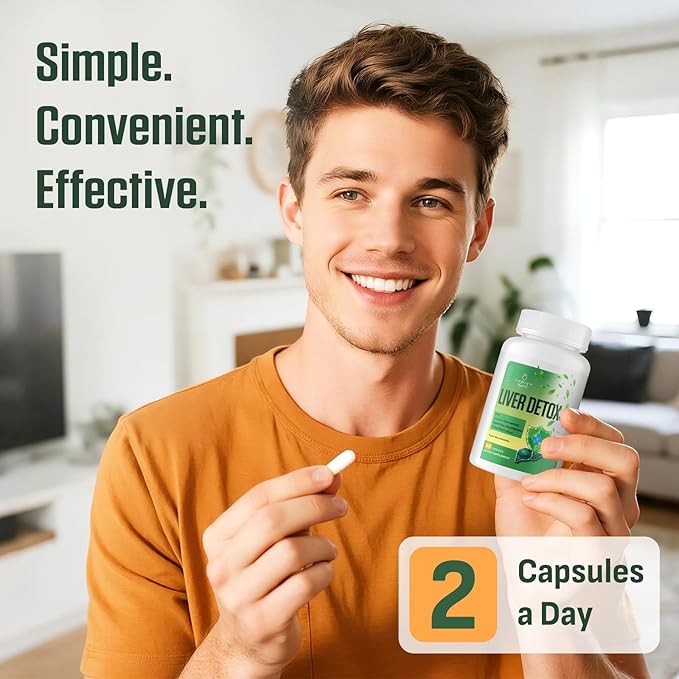 Liver Cleanse Detox & Repair – 25-in-1 Herbal Liver Support Milk Thistle Supplement - TUDCA, NAC, Chanca Piedra, Artichoke, Beet Root – Supports Liver Cleanse & Gut Health – 120 Vegan Capsules