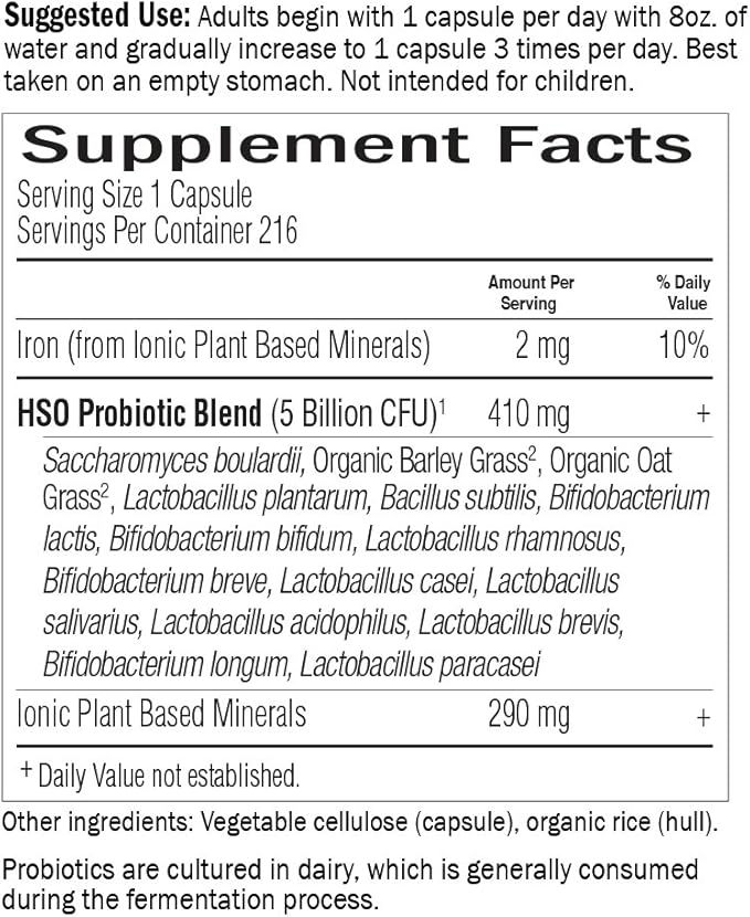 Garden of Life Probiotics for Digestive Health and Gut Health Balance, Primal Defense Ultra Ultimate Formula, 15 Billion CFU and 13 Strains Plus HSOs, Vegetarian and Gluten Free, 216 Capsules