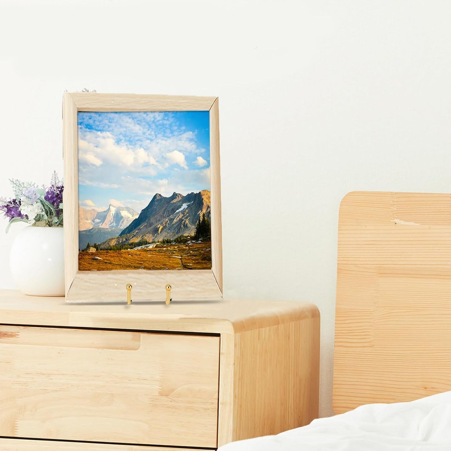 Decolore 8 inch 3 Pack Gold Plate Stands Table Top Easels Plate Holder Display Stands for Picture, Decorative Plate, Book, Photo Easel, Artistic Work