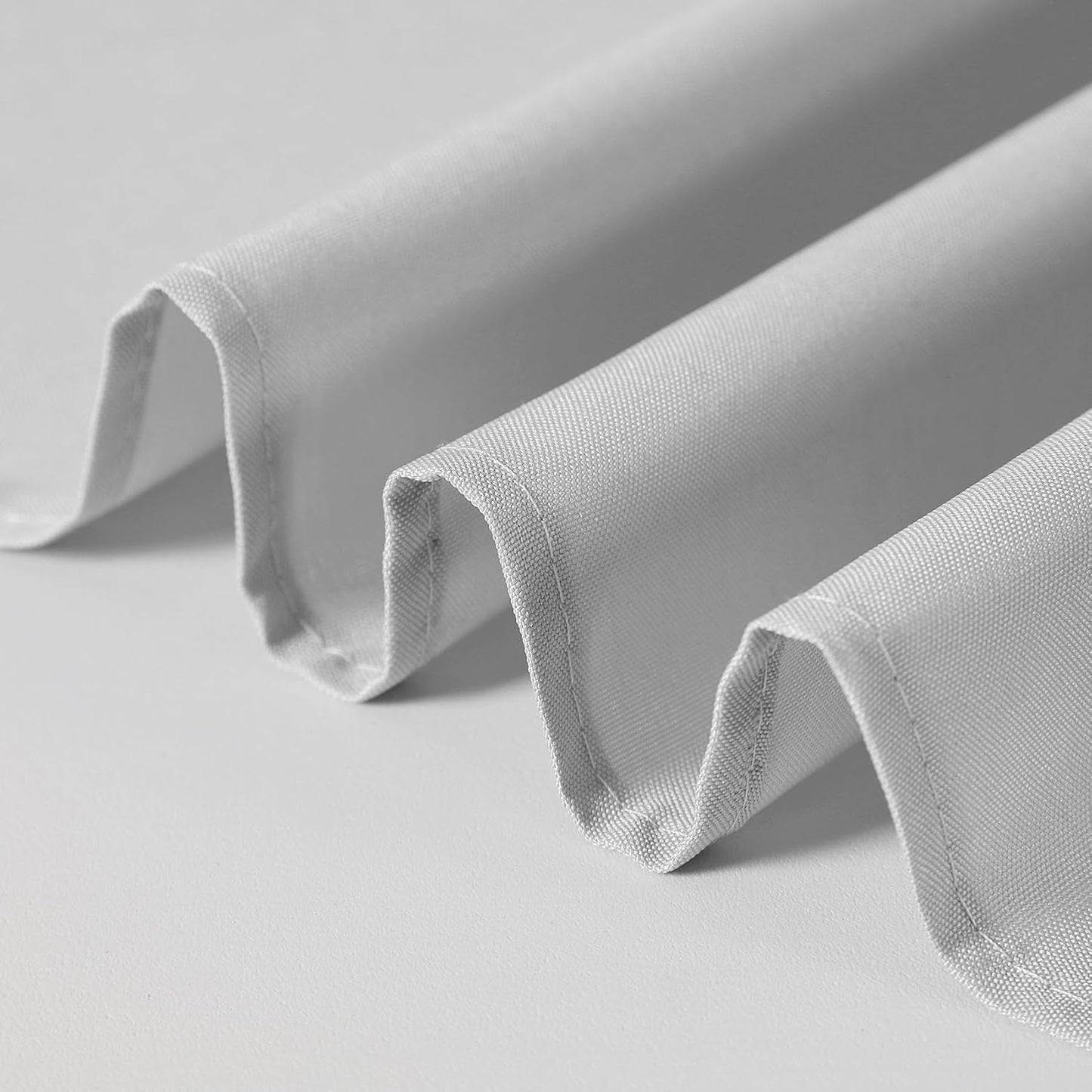 60 inch Round Tablecloth Washable Polyester Table Cloth Decorative Table Cover for Wedding Party Dining Banquet（60 inch,Silver）