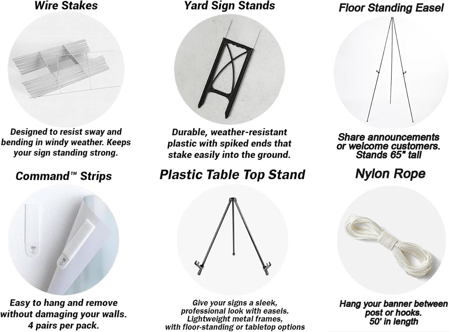 Generic Gold Wedding Sign, 12x18, 18x27, 24x36 inches, Plastic, Rustic & Elegant Style, Welcome Card Included