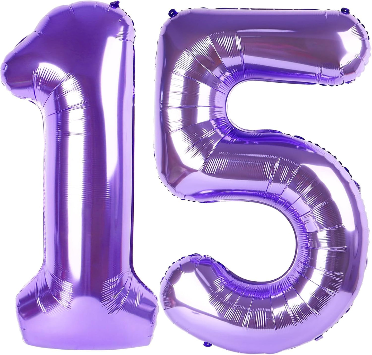 Purple Number 15 Balloon 40 Inch Birthday Decorations, Number 15 Balloon Birthday Party Decorations, Anniversary Decorations Graduations Party Supplies
