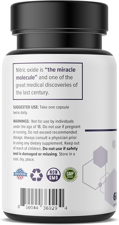 LegEase Restless Legs Syndrome Relief Capsules – Nitric Oxide Supplement for Restless Legs Relief – Natural Formulation – 60 Capsules