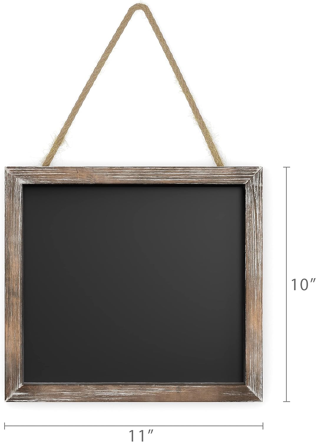 Barnyard Designs Magnetic Hanging Chalkboard Sign – Rustic Decorative Display Presentation Board for Office, School Supplies, Kitchen, Restaurant, Weddings and More, 11” x 10” (2 Pack)