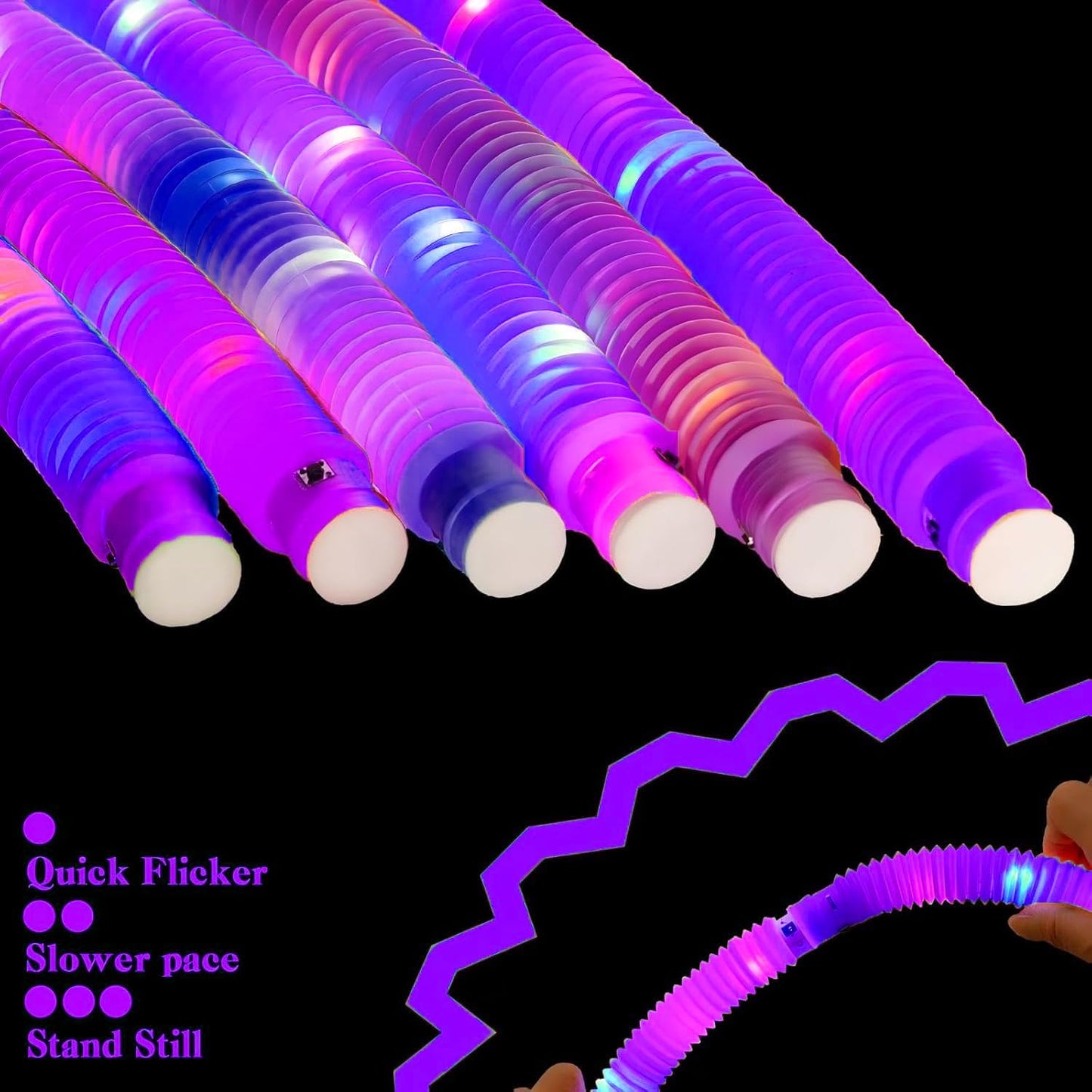 Purple 12 Pack Light Up Party Favors Supplies,Bulk Glow Sticks Bracelet,Necklace Accessories for Kids,Birthday Return Gifts Treats,Easter Basket Goodie Bag Stuffer Fillers for Boys Girls