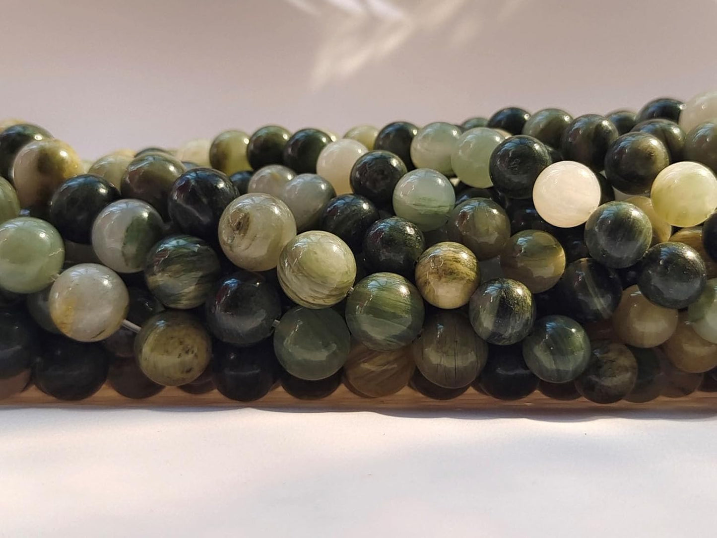 Stone Beads 10mm 60pcs Green Grass Jade Beads Round Loose Gemstones Beads for Bracelet Necklace Jewelry Making (10mm, 61013 Green Grass Jade)
