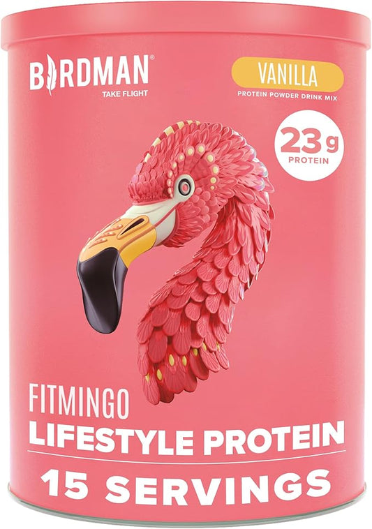 Fitmingo Vegan Protein Powder with Inositol, Collagen Boosters, Hyaluronic Acid and Vitamins | Low Carb, Dairy Free, Low Calorie | 23g Plant Based Blueberry Protein Powder with Myo-Inositol