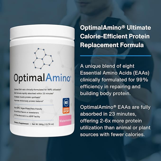 Amino Acid Powder | 99% Utilized Essential Amino Acid (EAA) Supplement | Pre/Post Workout & Muscle Recovery | NSF for Sport Certified | Watermelon Flavor