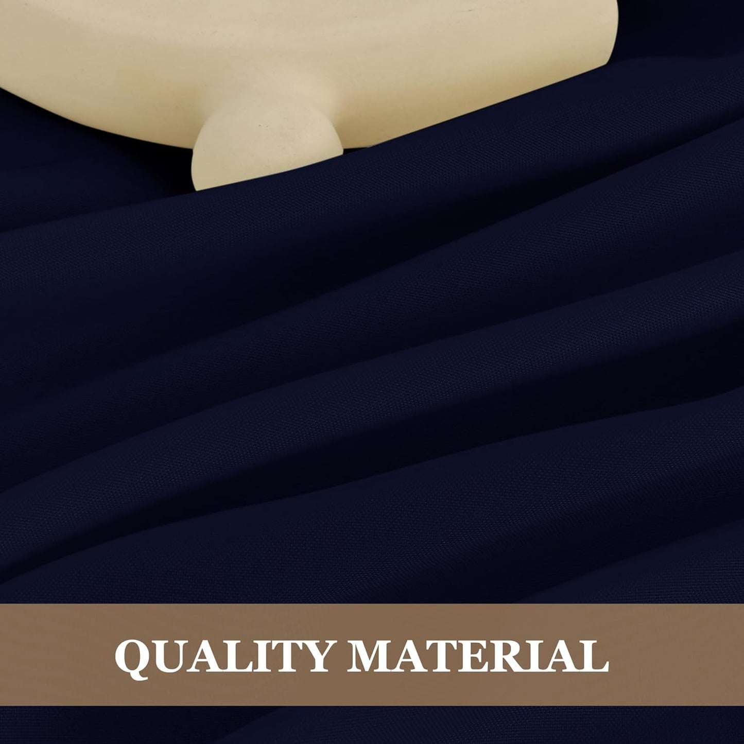 Fitable Navy Rectangle Table Clothes, 6 Pack - 90 x 156 Inch - Reusable and Washable Tablecloths, Polyester Fabric Table Covers for Wedding, Party, Banquet, Formal Events