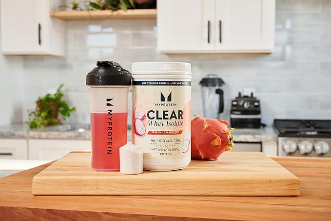 Myprotein Clear Whey Protein Powder Bundle – Lemonade & Dragonfruit Flavors – Fruity, Fast-Digesting Whey Isolate – Post Workout Recovery Drink – Low Sugar, High Protein