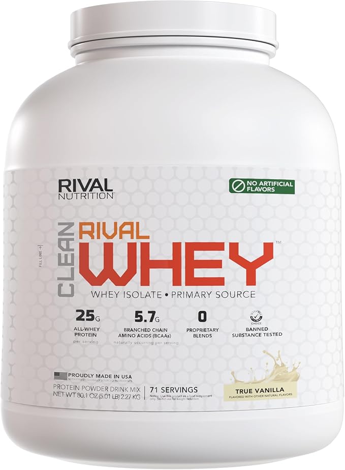 Naturally Flavored Rival Whey- True Vanilla - 5lb