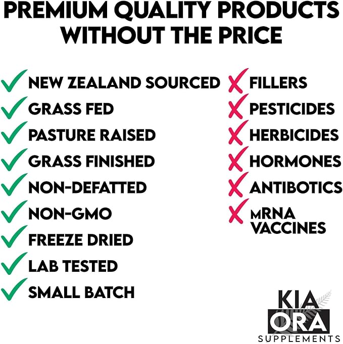 Grass-Fed Bovine 100% Pure Testes Supplement | New Zealand Sourced for Vitality, Hormonal Health & Male Wellness | Pasture Raised, Freeze Dried, Non-GMO, Pure, Raw, Clean. 90ct