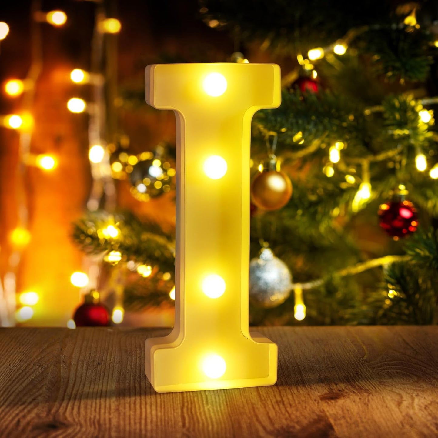 Light Up Letters I,LED Sign Marquee Letters 26 Alphabet for Party Birthday Name,Wedding,Christmas Decorations,Personalized Name Sign Letter for Centerpieces Table and Wall Decor