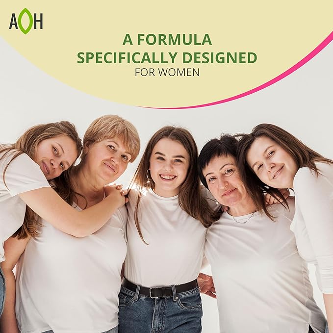 Hormone Balance for Women – Menopause & PMS Support Supplement – Adaptogens for Female Balance & Wellness – 180 Vegan Capsules