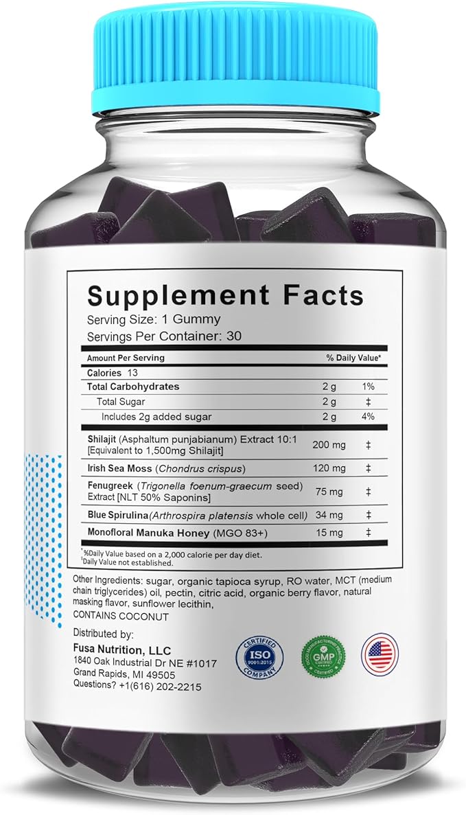 (3 Pack) Prime Vigor XL Gummies PrimeVigor XL Me Gummy Supplement, Prime Vigor Maximum Strength Advanced Shilajit Irish Sea Moss Fenugreek Gummies for Men Energy & Vitality Support (3 Month Supply)