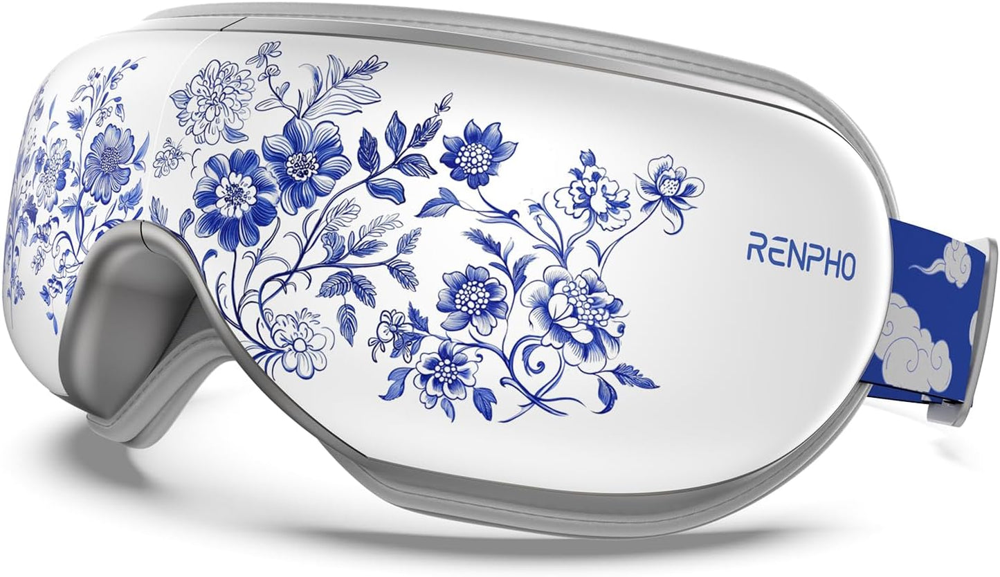 RENPHO Eyeris 1 Eye Massager with Heat, Birthday Gifts for Mom Dad Women Men Her Him, Sleep Mask with Heat Bluetooth Music, Relax Eye