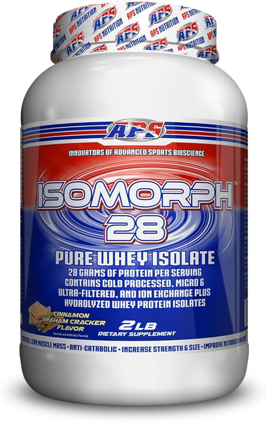 APS Nutrition Isomorph Protein Powder Supplement | Whey Protein Isolate | Ultra- Filtered | 28g Protein | Cinnamon Graham Cracker, 2 Pound (Pack of 1)