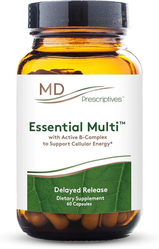 Essential Multi (Delayed Release) - Multivitamin Mineral Complex Supplement for Enhanced Hormone Support - 60 Capsules
