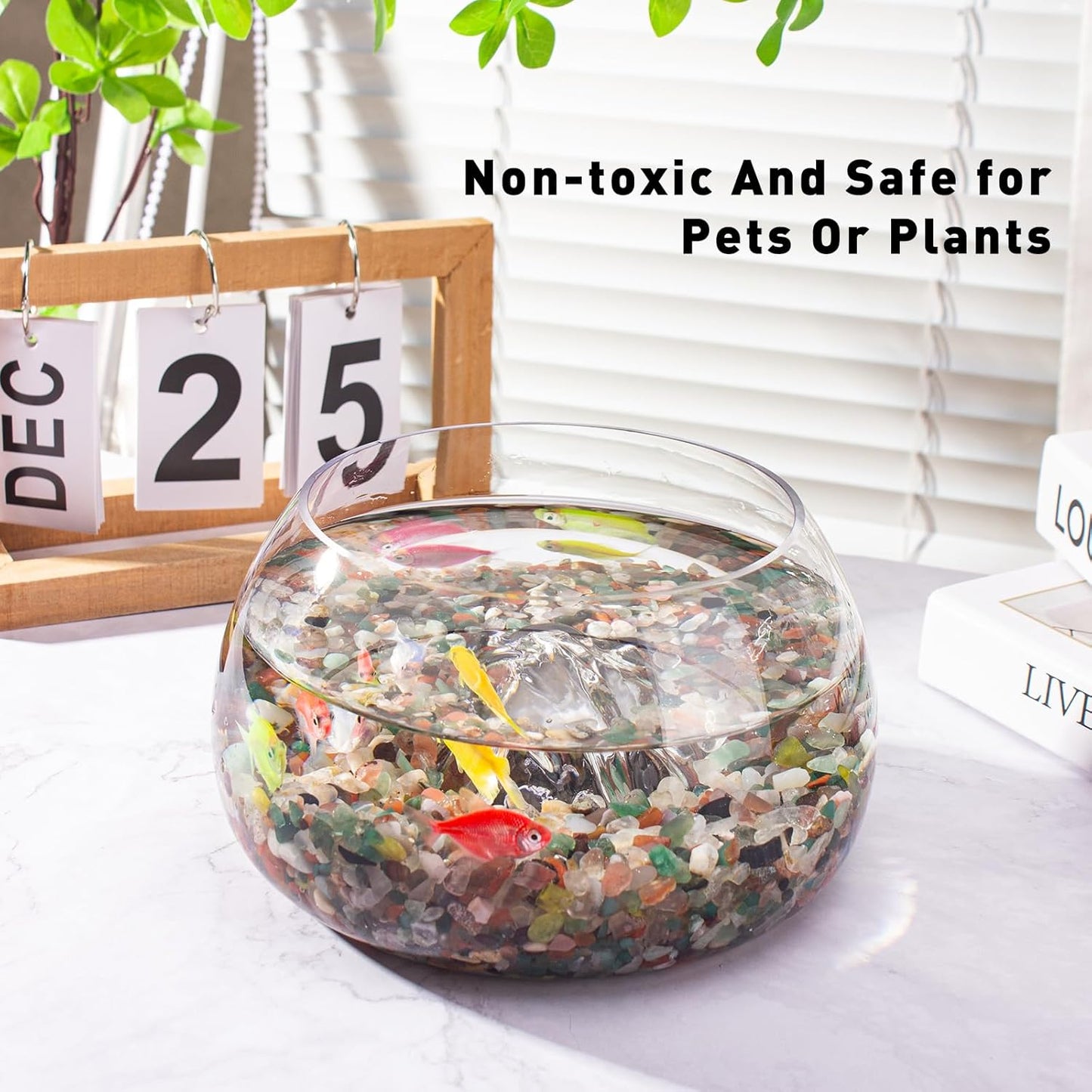 0.5 Lb/230g Chakra Crystal Chips Bulk Quartz Rocks, Natural Tumbled Healing Crystal Chips Crushed Stones Irregular Shaped for Aquarium, Vase Fillers, Succulent Plants Decor - 5-7mm