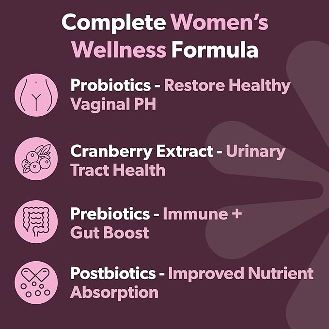 BIOMA Feminine Health Synbiotic - Women's Health Supplement for Healthy Vaginal pH, Urinary Tract & Digestive Support - with Probiotics, Cranberry & Tributyrin - 180 Capsules (3 Pack, 90-Day Supply)