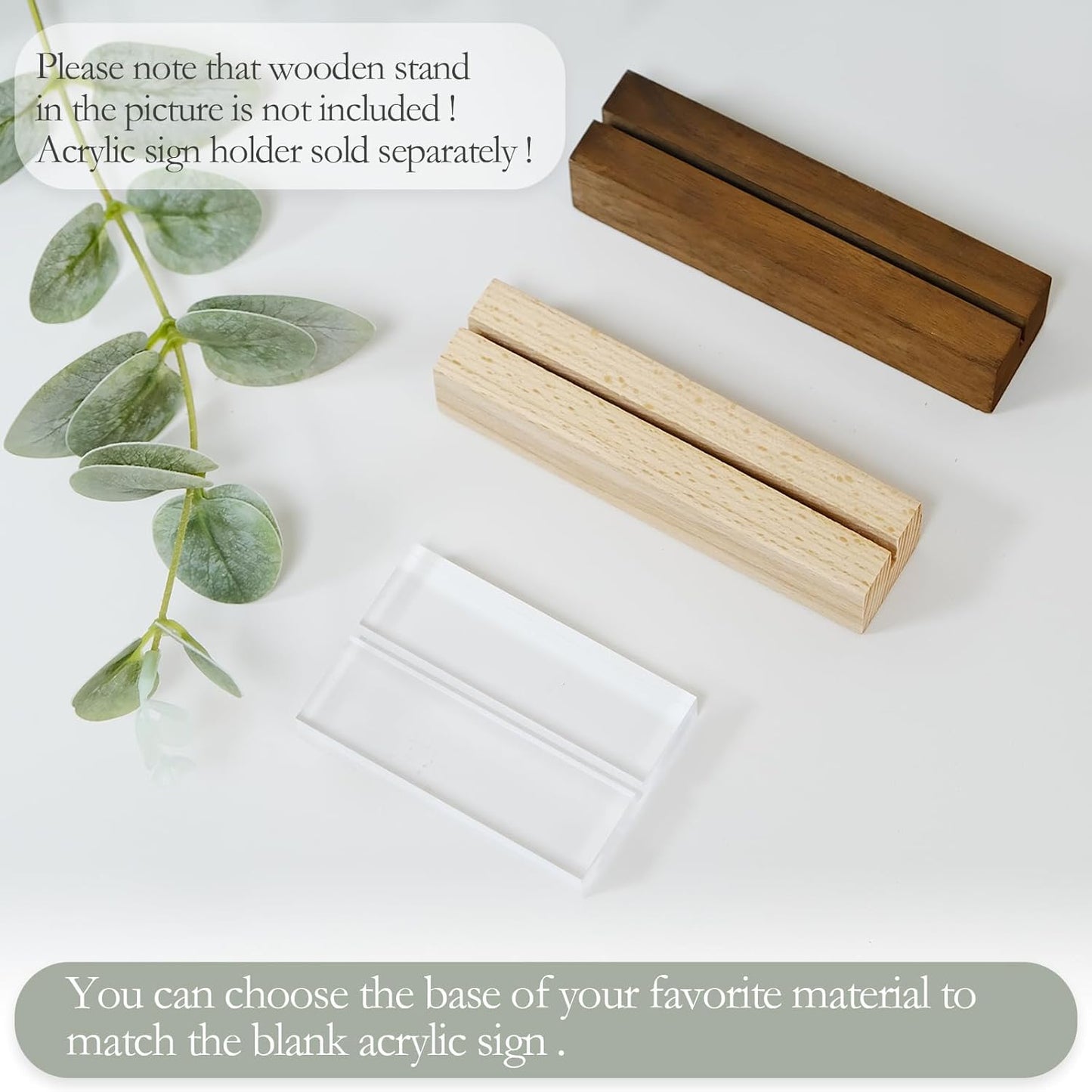 5 Pack 8x10 Inch Black Acrylic Signs Blanks, DIY 8x10 Blank Black Acrylic Sheet Sign 1/8 inch Thick for Wedding Party Table Sign, Wood Stand Not Included