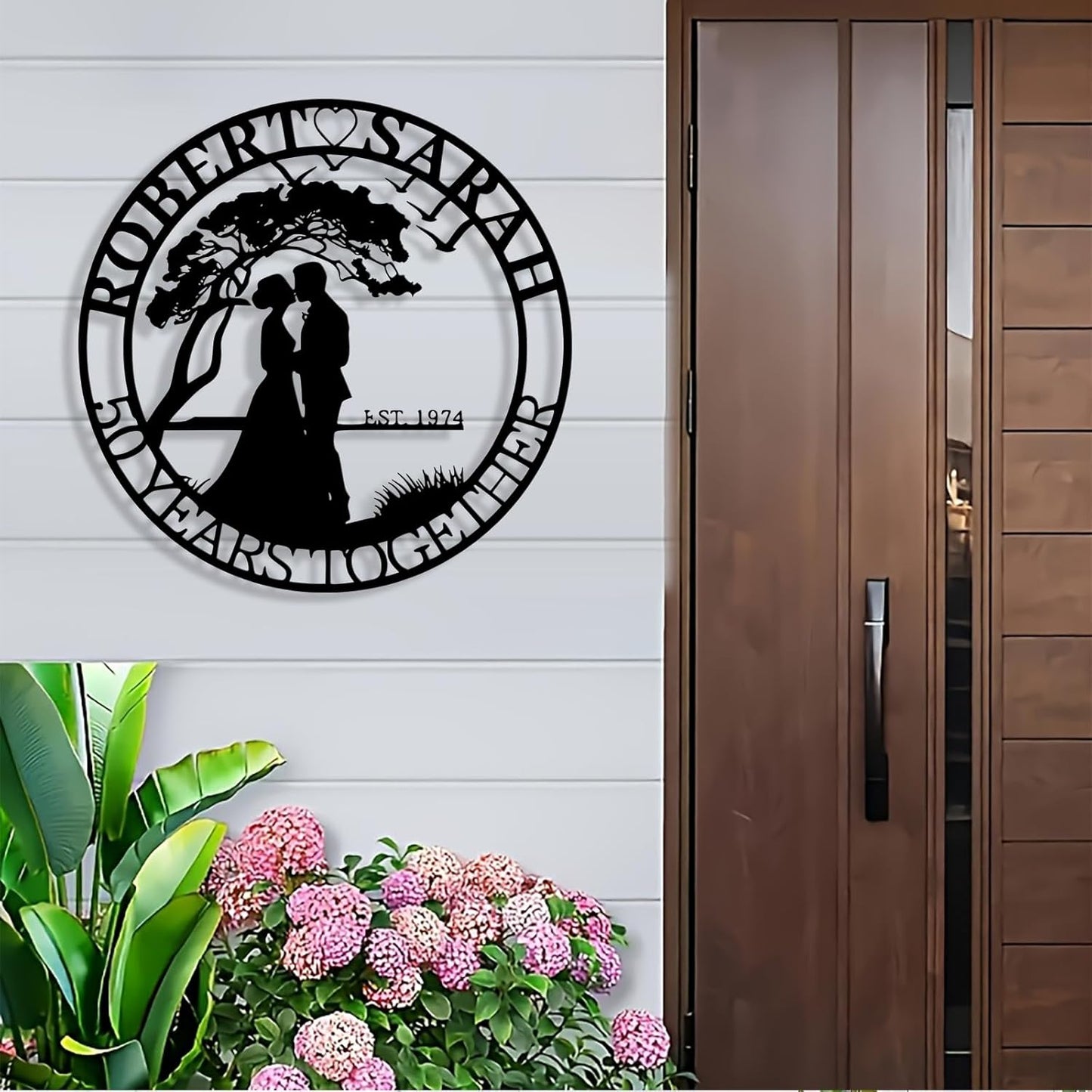 Personalized Tree of Life Metal Sign Wall Art Decor, Custom Wedding Gifts for Couples, Custom Family Name Sign, Christmas Valentine's Day Housewarming Gifts