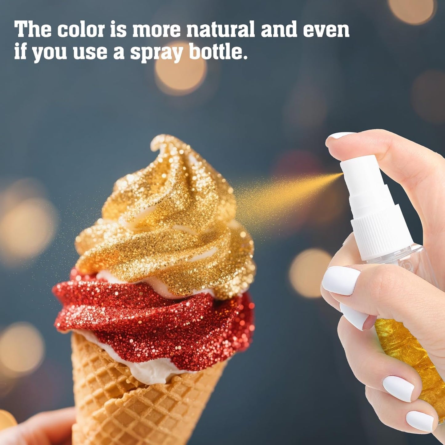 Twisweet Pink Edible Glitter for Drinks, Food Grade 10g Sparkling Sprinkles Cake Decorating Supplies, Edible Luster Dust for Cocktail Beverages, Food Coloring Shimmer Powder for Cupcakes Cookies Cake Decorations