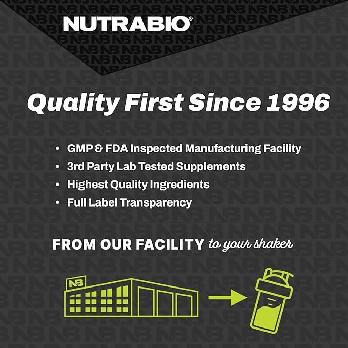 NutraBio BCAA 5000 Powder - Vegan Fermented BCAAs - Supports Lean Muscle Growth, Recovery, Endurance - 60 Servings - Watermelon