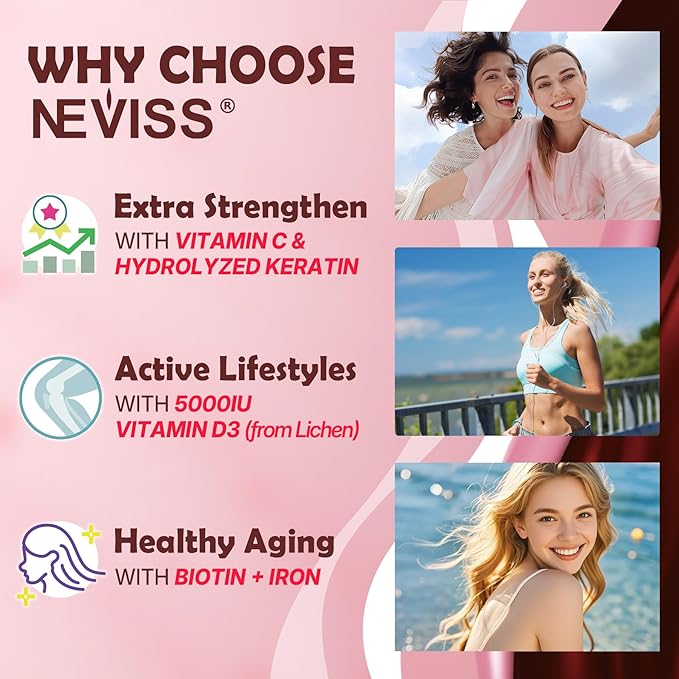 Sugar Free Collagen Peptides Gummies for Women & Men, Hydrolyzed Multi Collagen Type I II III V & X, with 5000IU Vitamin D3 & Biotin Keratin for Skin Hair Nails, Collagen Supplement Gummy, 120Cts